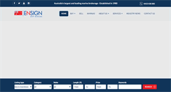 Desktop Screenshot of ensignbrokers.com.au