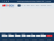 Tablet Screenshot of ensignbrokers.com.au